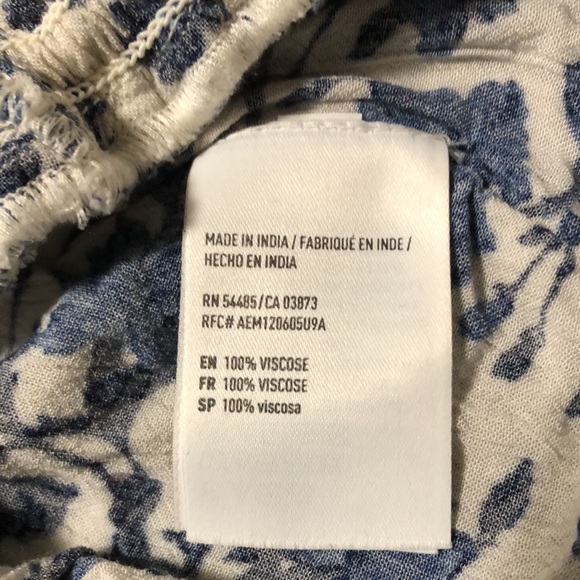 American Eagle Shorts Flowy Blue Floral Print SZ S - Picture 6 of 6